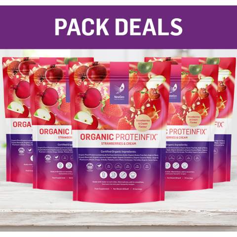 Organic ProteinFix Strawberries and Cream - Pack Deal!